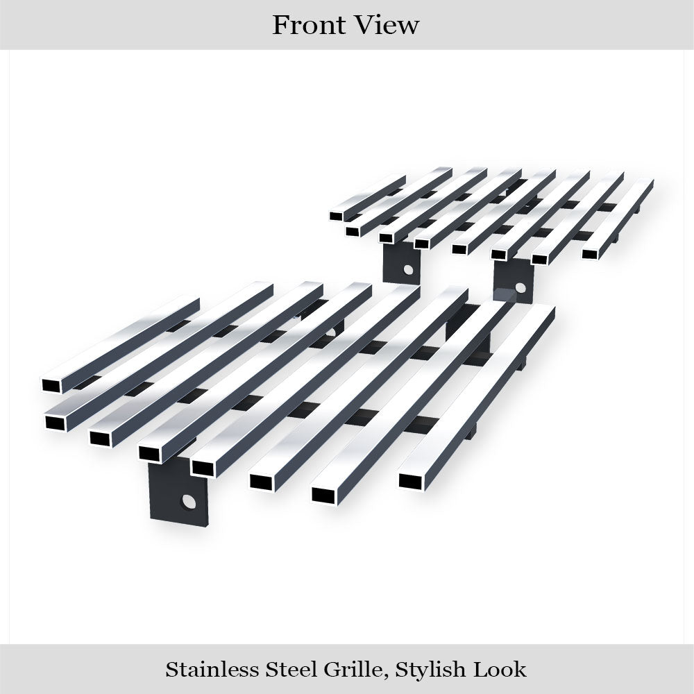 APS GR03FFD67S Tow Hook Stainless Steel Billet Grille Fits 2007-2014 Chevy Avalanche