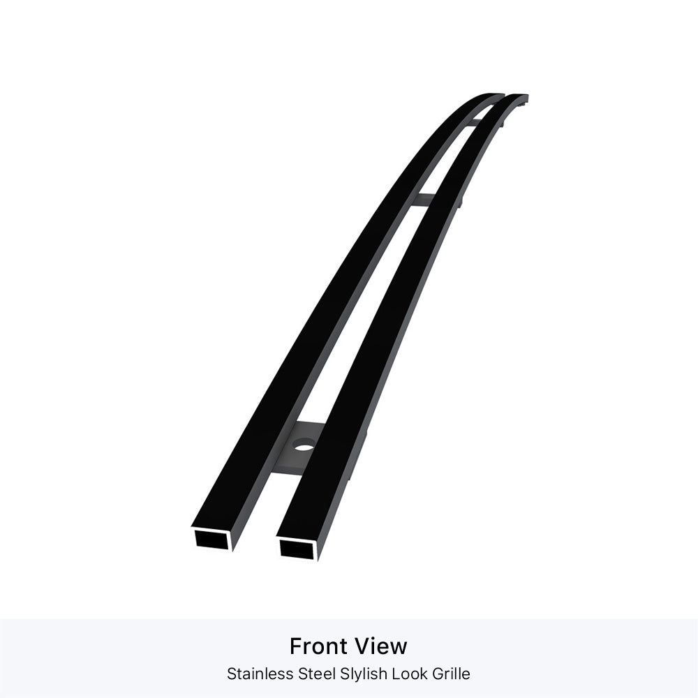 APS GR03FFE69J Top Bumper Black Stainless Steel Billet Grille Fits 1999-2002 Chevy Silverado 1500