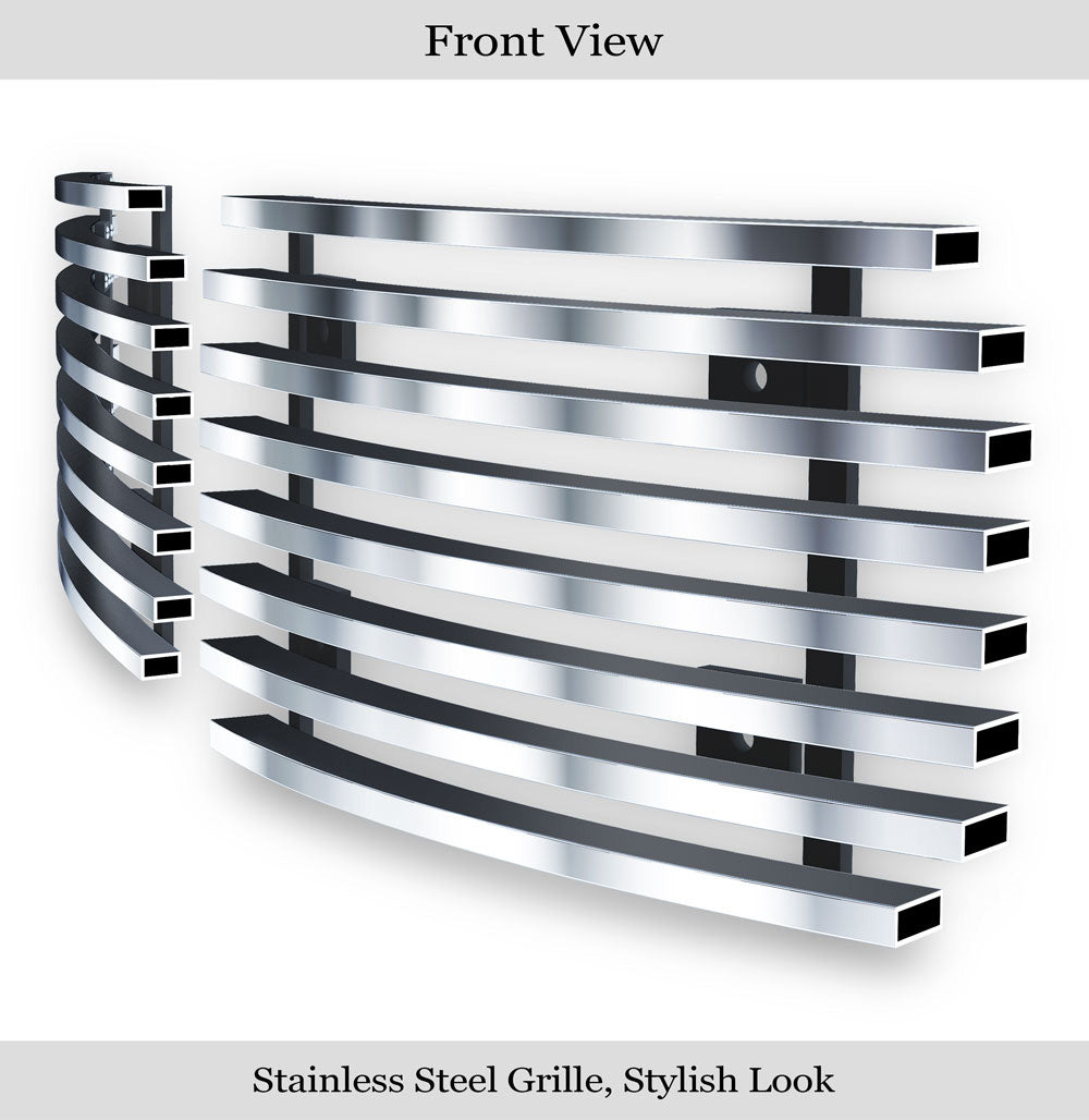 APS GR03FFJ24C Fog Light Cover Stainless Steel Billet Grille Fits 2007-2013 Chevy Silverado 1500