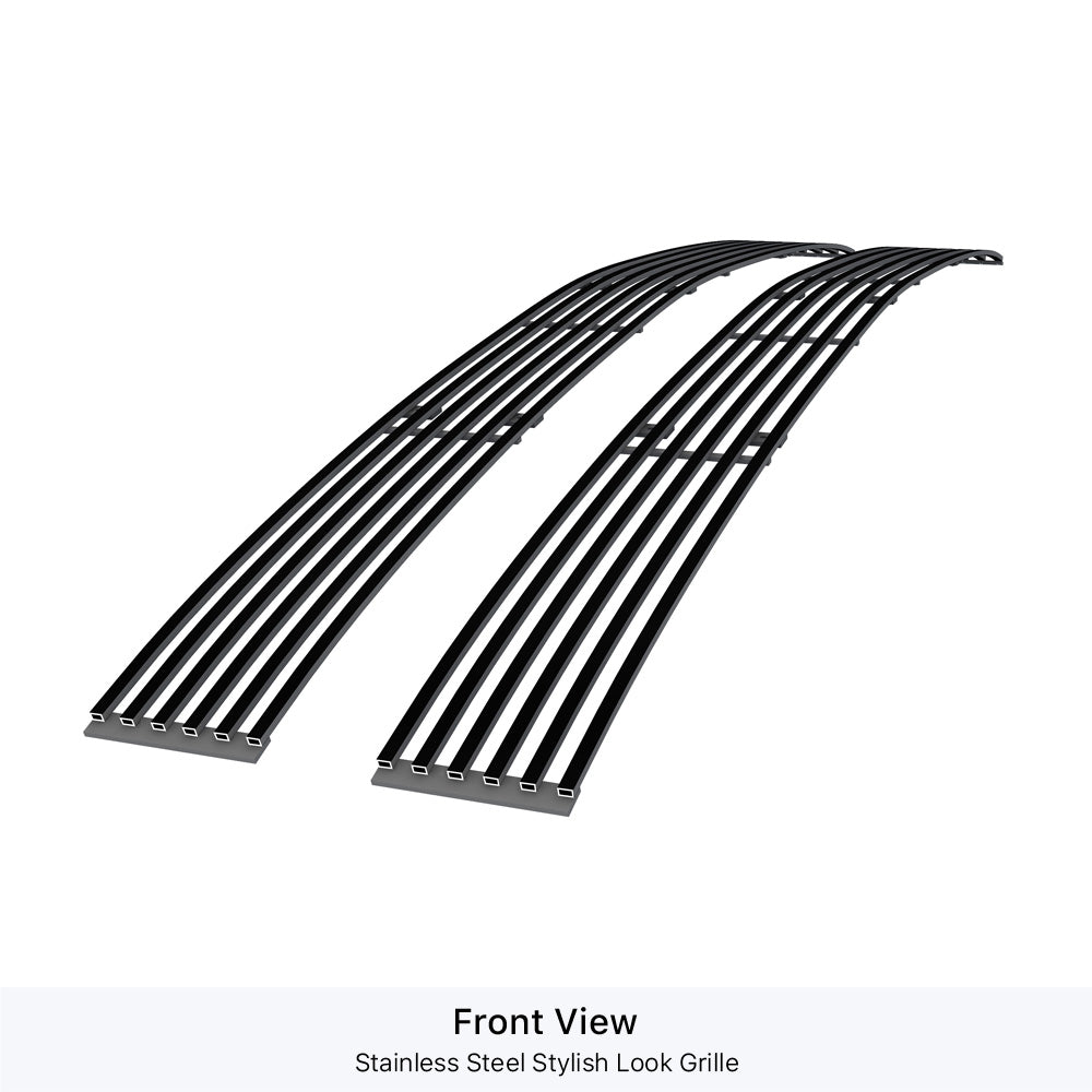 APS GR03HEB11J Main Upper Black Stainless Steel Billet Grille Fits 1994-1999 Chevy Blazer