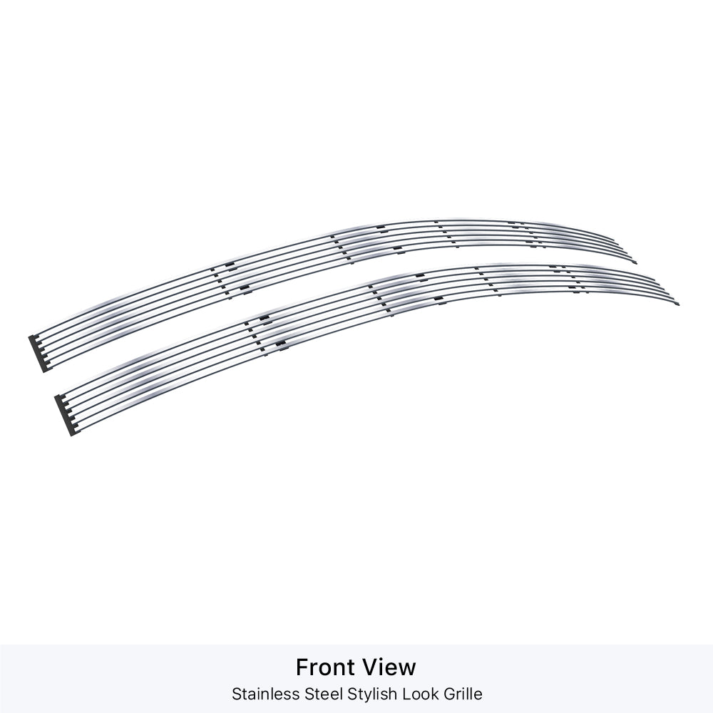 APS GR03HEB11S Main Upper Stainless Steel Billet Grille Fits 1994-1999 Chevy Blazer