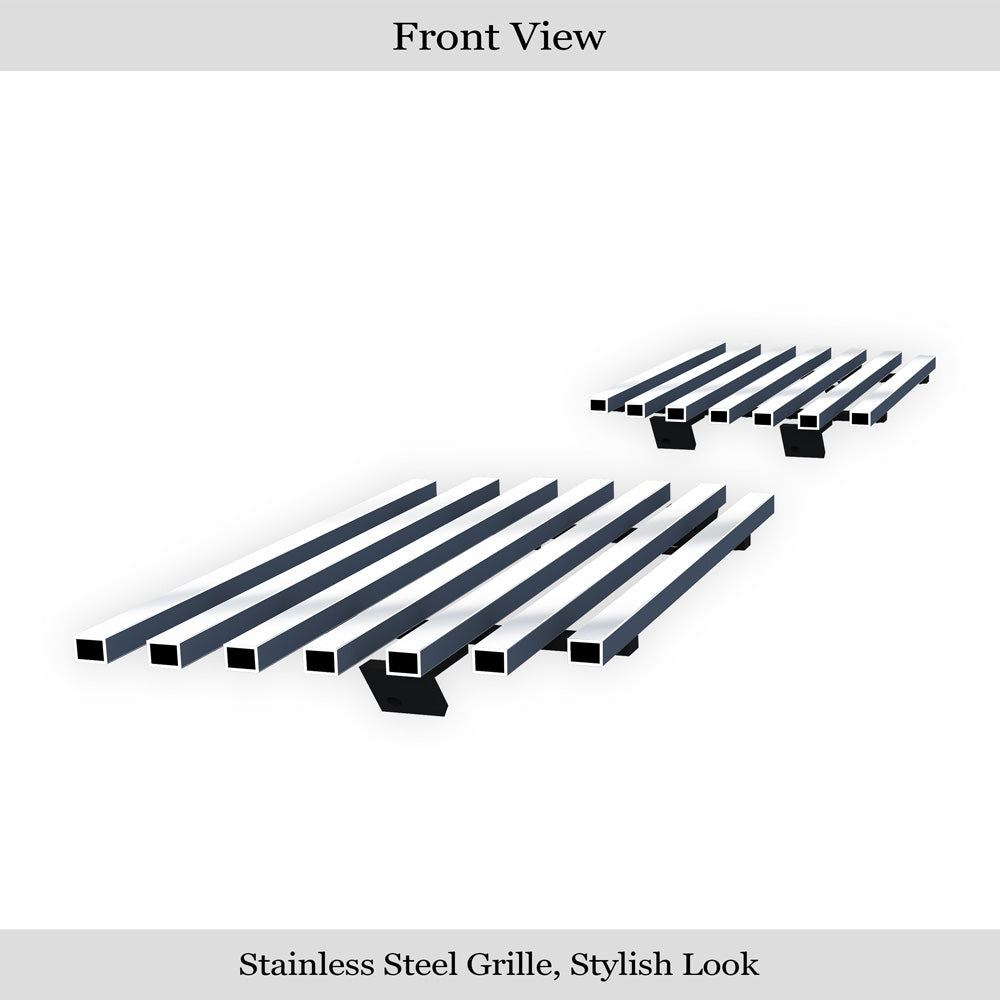 APS GR03HEC03S Tow Hook Stainless Steel Billet Grille Fits 2002-2006 Chevy Avalanche