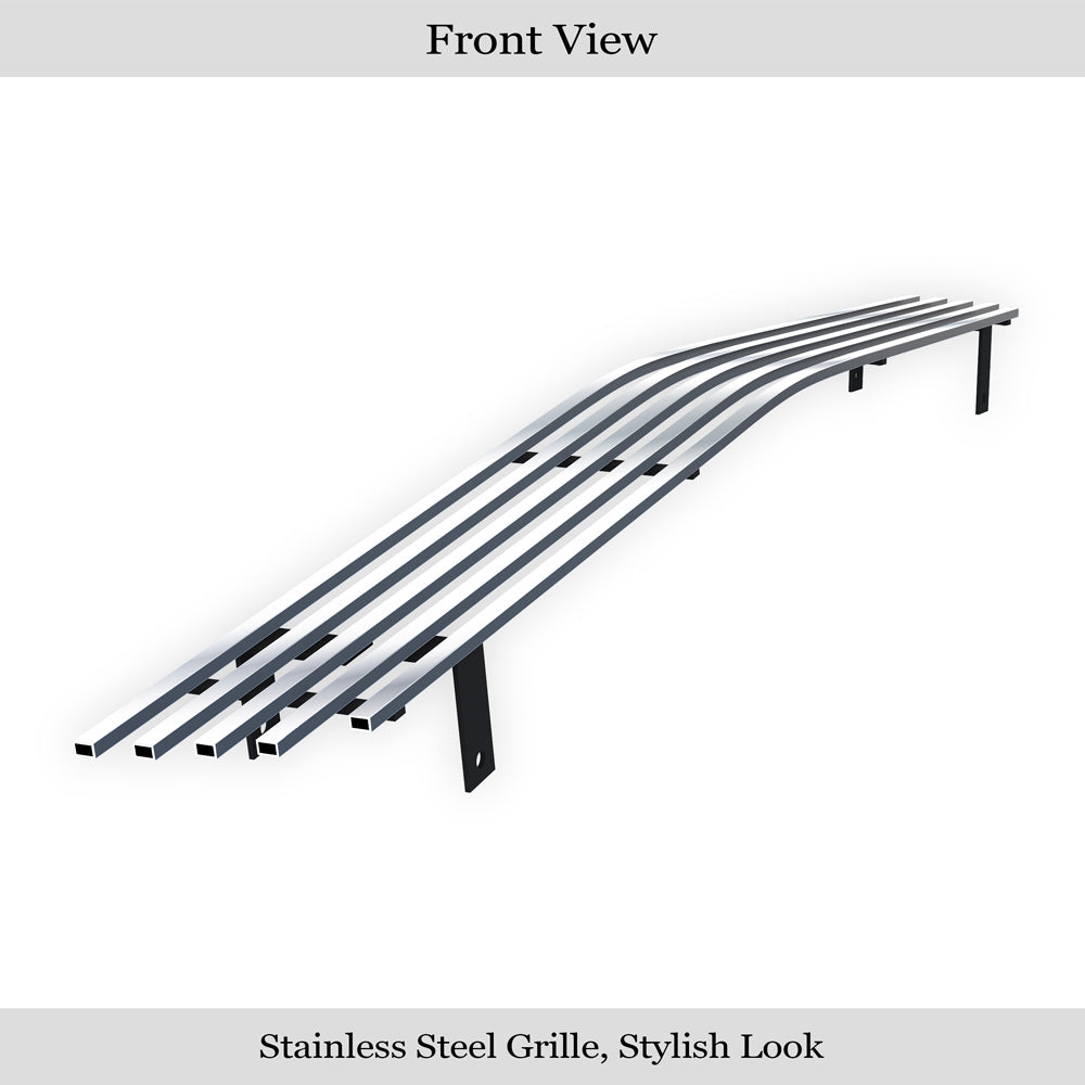 APS GR03HEC04S Lower Bumper Stainless Steel Billet Grille Fits 2003-2006 Chevy Silverado 1500