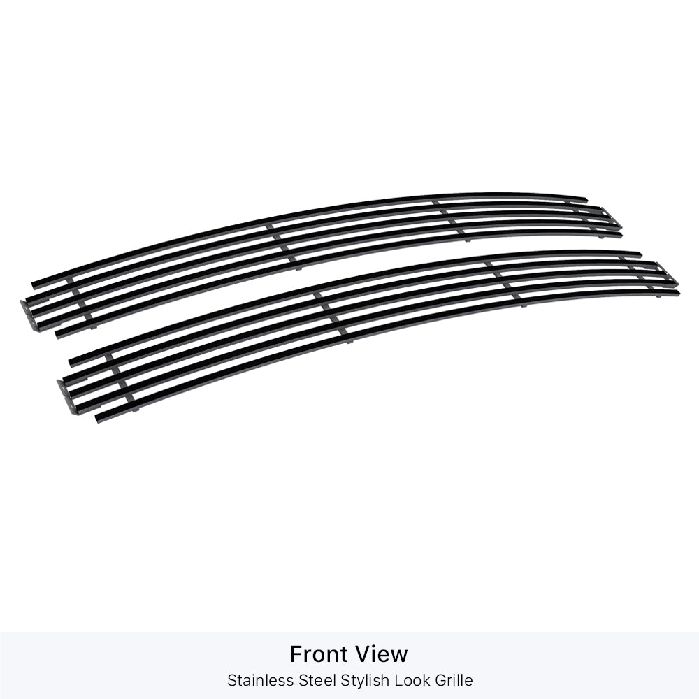 APS GR03HEJ11J Main Upper Black Stainless Steel Billet Grille Fits 1994-1999 Chevy Blazer