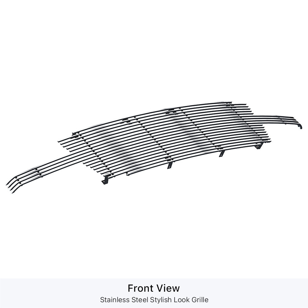 APS GR03HEJ26S Main Upper Stainless Steel Billet Grille Fits 2002-2006 Chevy Avalanche