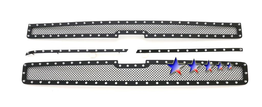 APS GR03LEA74H Main Upper Rivet Grille Fits 2007-2010 Chevy Silverado 2500