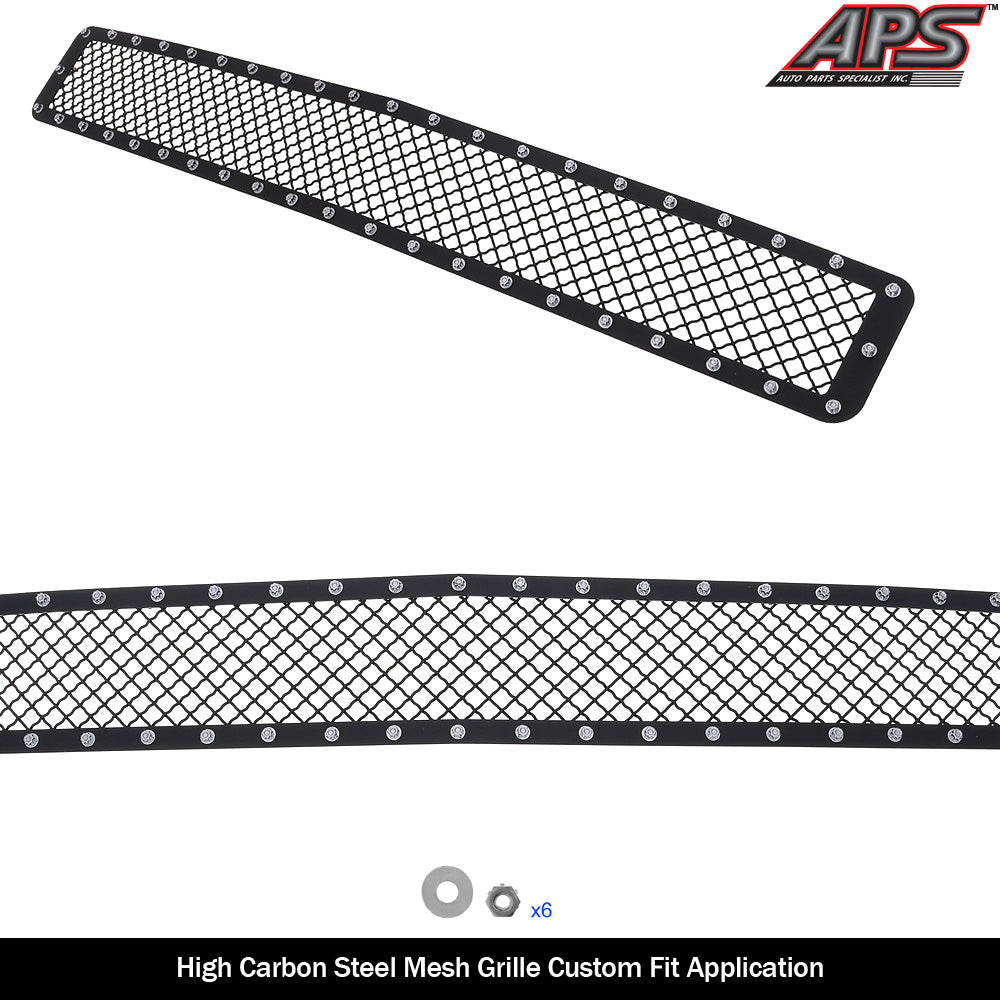 APS GR03LEA84K Lower Bumper Rivet Grille Fits 2015-2019 Chevy Silverado 2500 HD