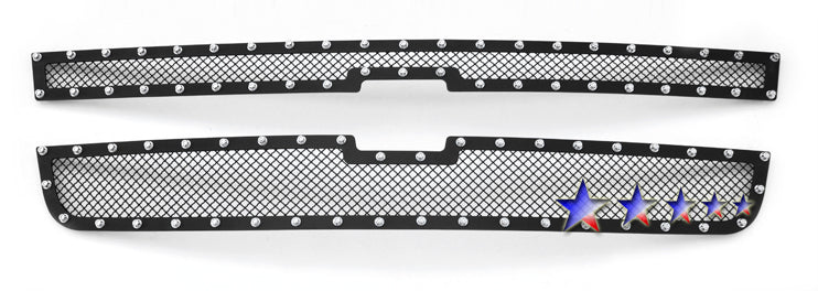 APS GR03LEC06H Main Upper Rivet Grille Fits 2006-2007 Chevy Silverado 1500