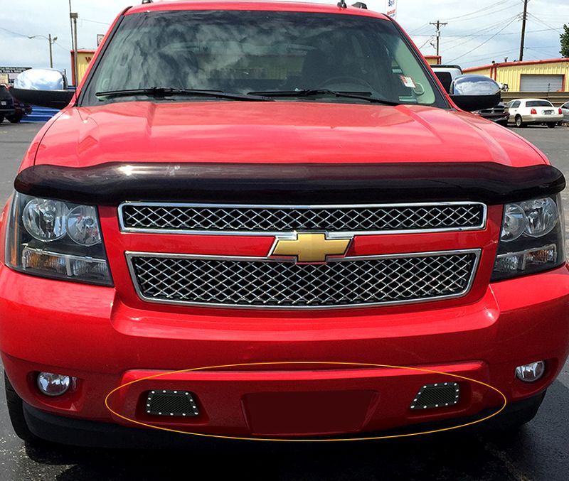 APS GR03LFD67H Tow Hook Rivet Grille Fits 20072014 Chevy Avalanche