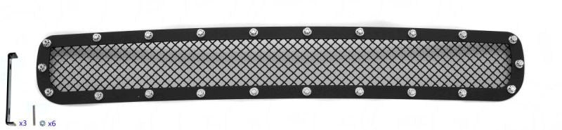 APS GR03LFH32H Lower Bumper Rivet Grille Fits 2011-2014 Chevy Silverado 2500 HD