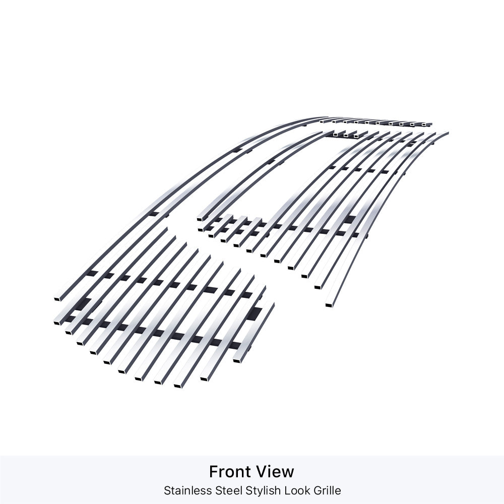 APS GR04FEB03S Main Upper Stainless Steel Billet Grille Fits 2019-2023 Ram 1500