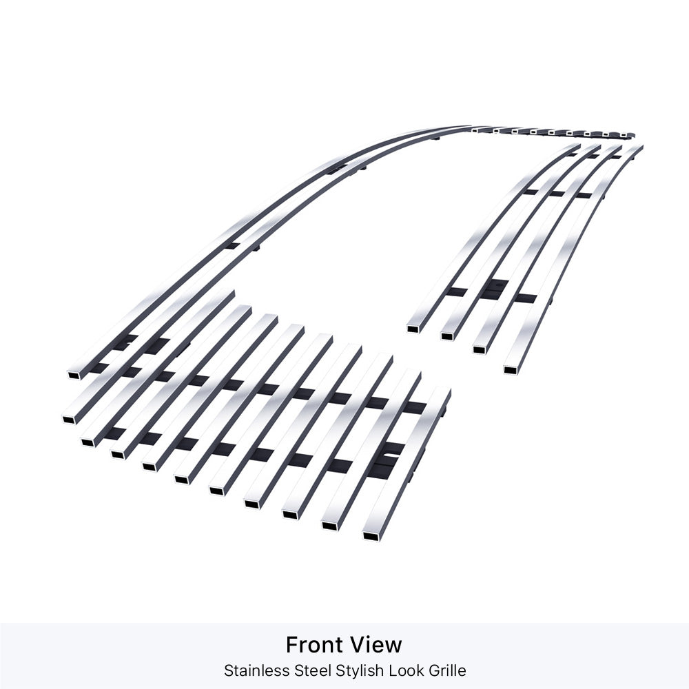 APS GR04FEB55S Main Upper Stainless Steel Billet Grille Fits 2015-2018 Ram 1500