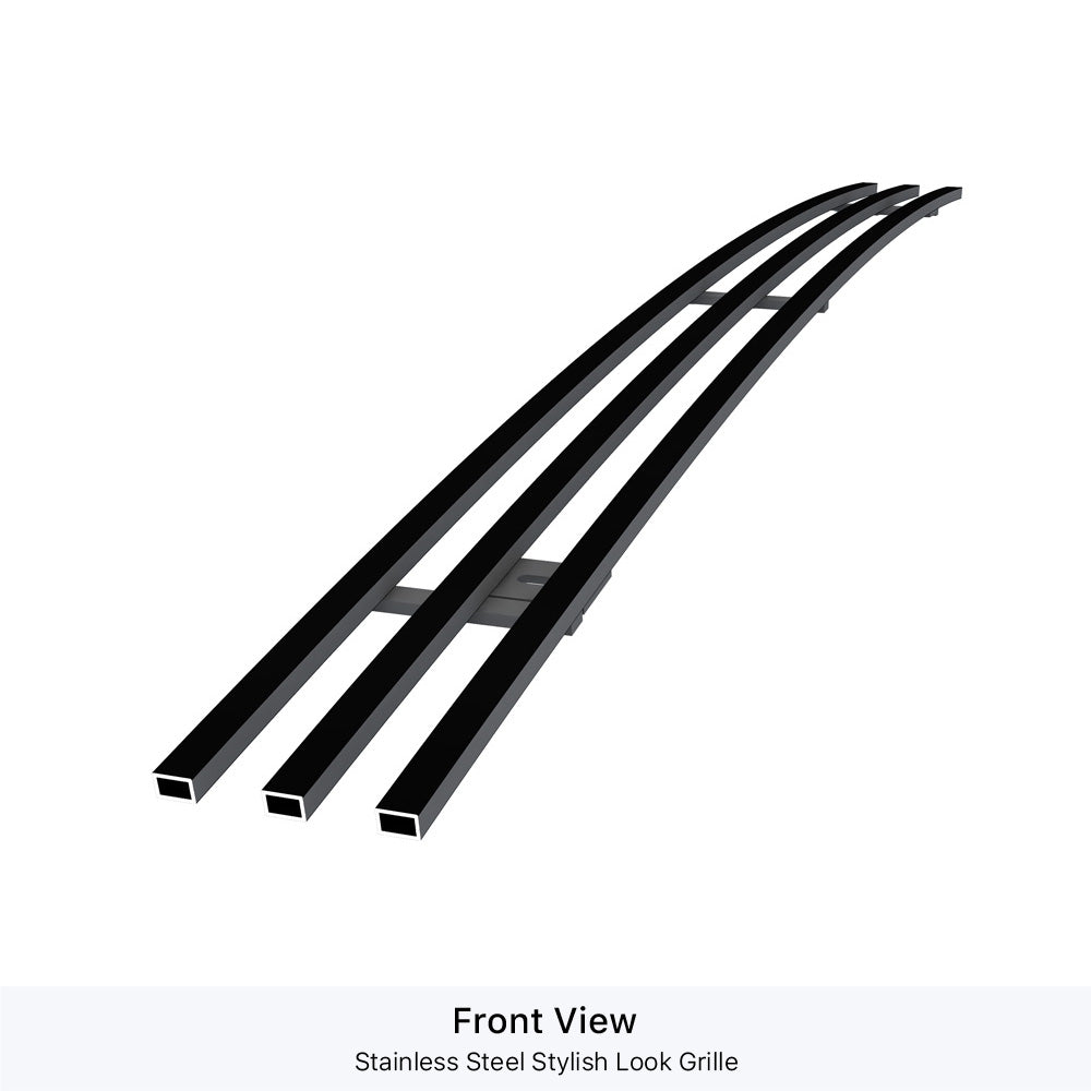 APS GR04FEB56J Lower Bumper Black Stainless Steel Billet Grille Fits 2015-2018 Ram 1500