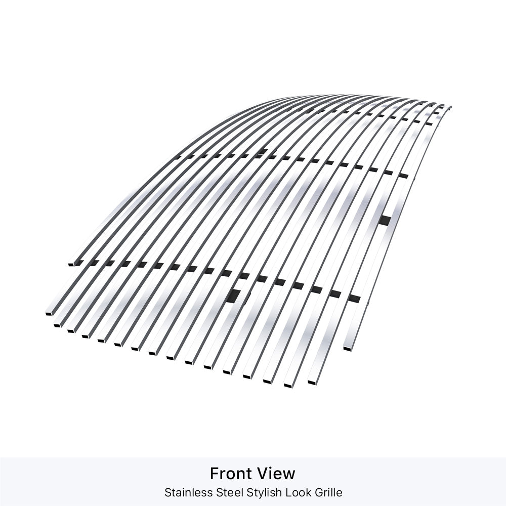 APS GR04FEB65S Main Upper Stainless Steel Billet Grille Fits 2002-2005 Dodge Ram 1500