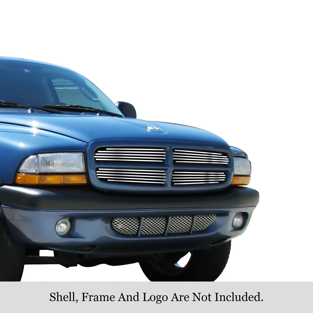 APS GR04FEG30S Main Upper Stainless Steel Billet Grille Fits 1997-2004 Dodge Dakota