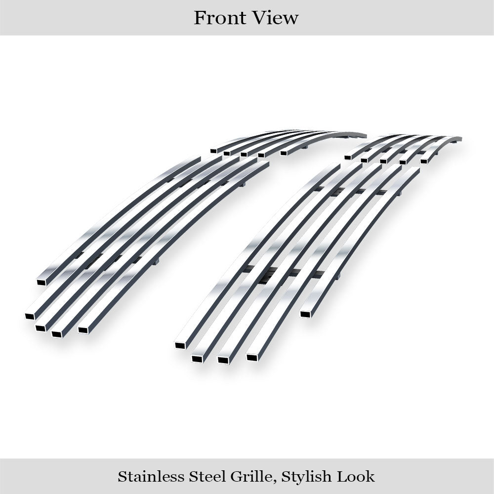 APS GR04FEG30S Main Upper Stainless Steel Billet Grille Fits 1997-2004 Dodge Dakota