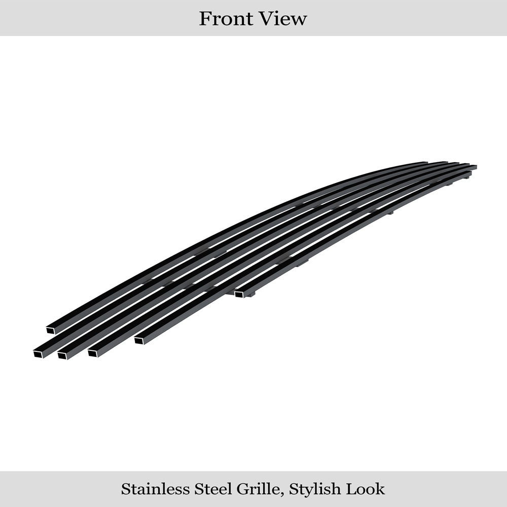 APS GR04FEH10J Lower Bumper Black Stainless Steel Billet Grille Fits 1997-2004 Dodge Dakota