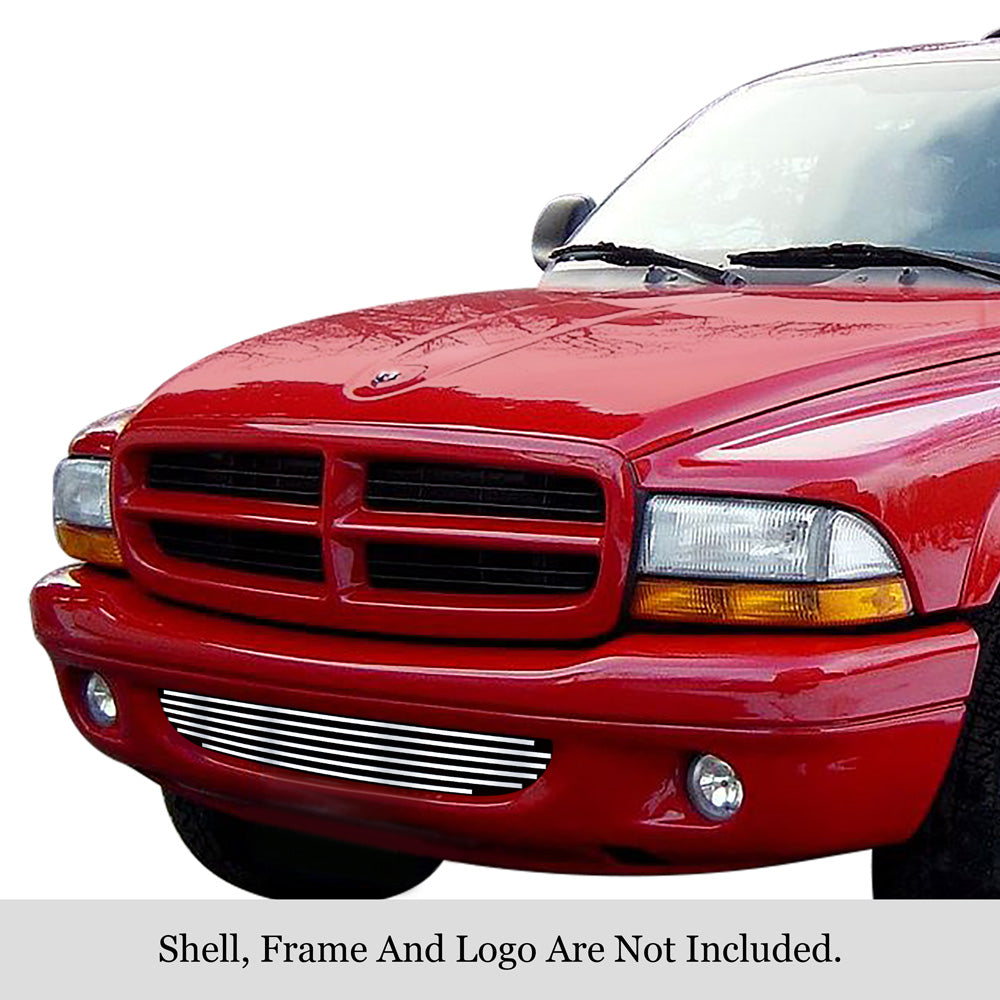 APS GR04FEH10S Lower Bumper Stainless Steel Billet Grille Fits 1997-2004 Dodge Dakota