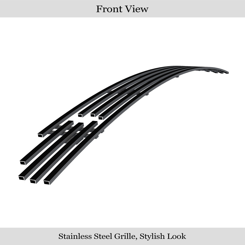 APS GR04FEJ21J Lower Bumper Black Stainless Steel Billet Grille Fits 2019-2023 Ram 1500