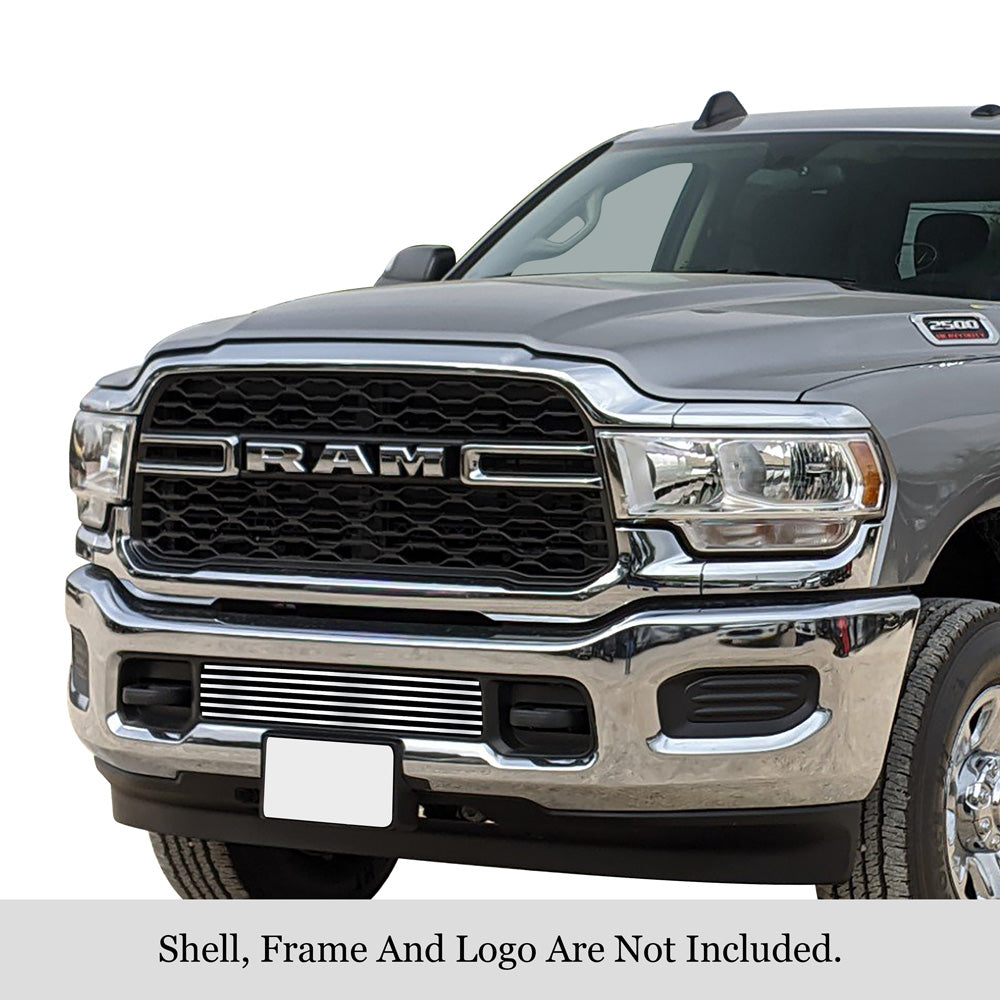 APS GR04FEJ32S Lower Bumper Stainless Steel Billet Grille Fits 2019-2023 Ram 2500