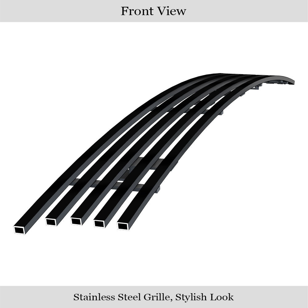 APS GR04FFC32J Lower Bumper Black Stainless Steel Billet Grille Fits 2010-2018 Ram 2500