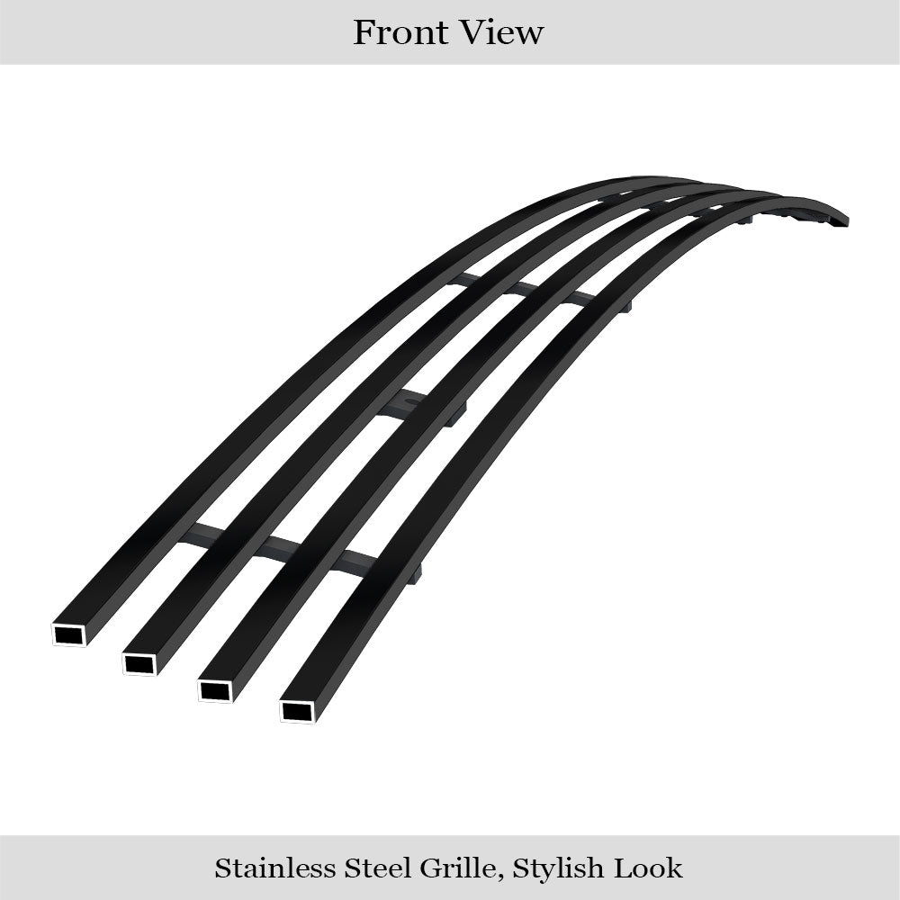 APS GR04FFH83J Lower Bumper Black Stainless Steel Billet Grille Fits 2009-2010 Dodge Ram 1500