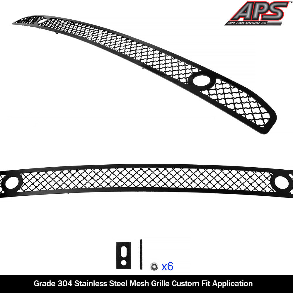 APS GR04GEJ21K Lower Bumper Black Wire Mesh Grille Fits 2019-2023 Ram 1500