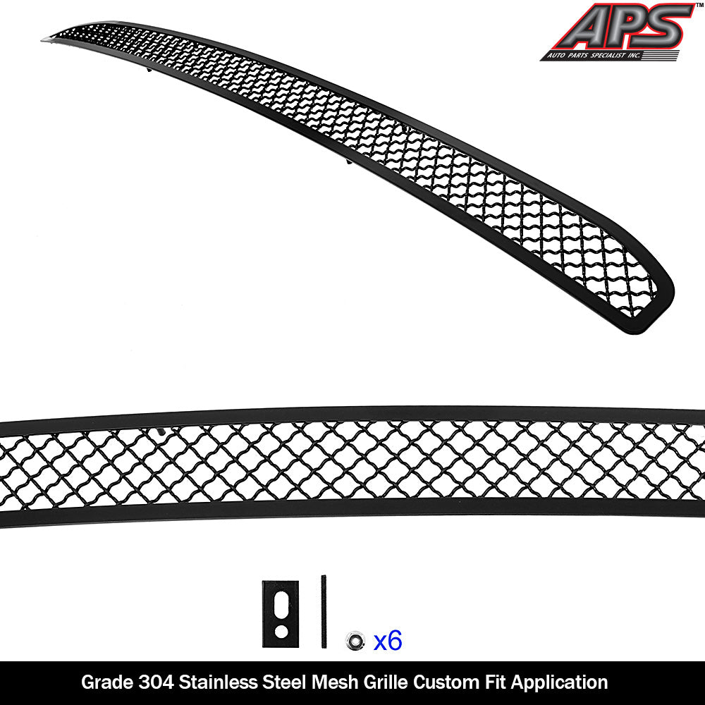 APS GR04GEJ31K Lower Bumper Black Wire Mesh Grille Fits 2019-2023 Ram 1500