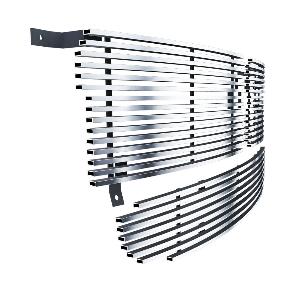 APS GR04HAB20S Main Upper & Lower Bumper Stainless Steel Billet Grille Fits 1997-2004 Dodge Dakota