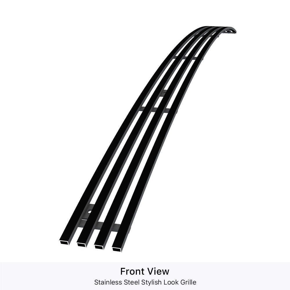 APS GR04HEC19J Lower Bumper Black Stainless Steel Billet Grille Fits 2006-2008 Dodge Ram Sport