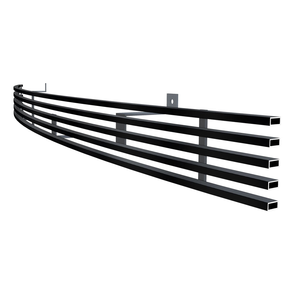 APS GR04HED75J Lower Bumper Black Stainless Steel Billet Grille Fits 2002-2005 Dodge Ram