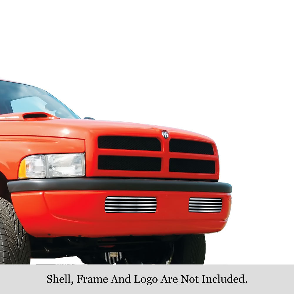 APS GR04HEJ35S Lower Bumper Stainless Steel Billet Grille Fits 1994-2001 Dodge Ram