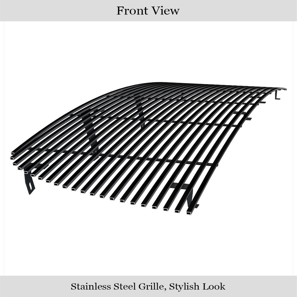 APS GR04HFC30J Main Upper Black Stainless Steel Billet Grille Fits 2013-2018 Ram 2500