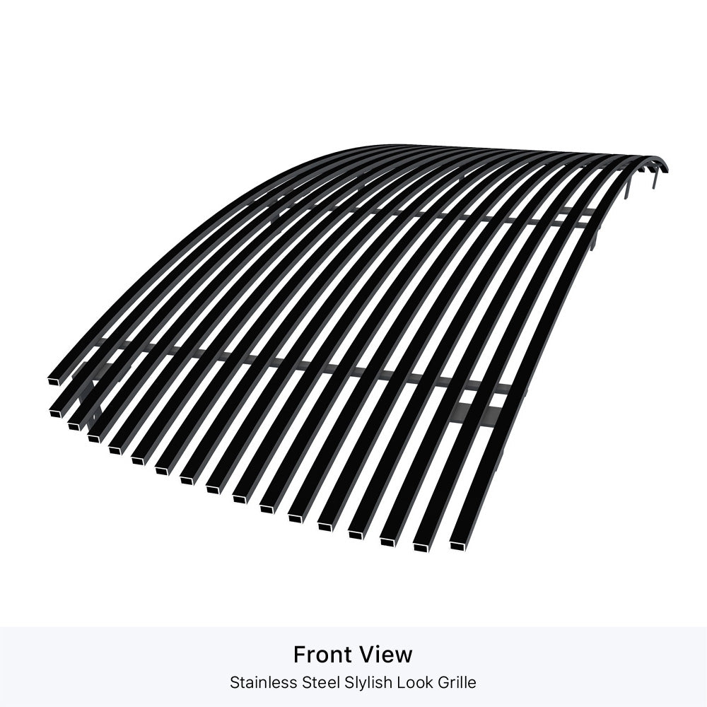 APS GR04HFG32J Main Upper Black Stainless Steel Billet Grille Fits 2009-2010 Dodge Ram 1500