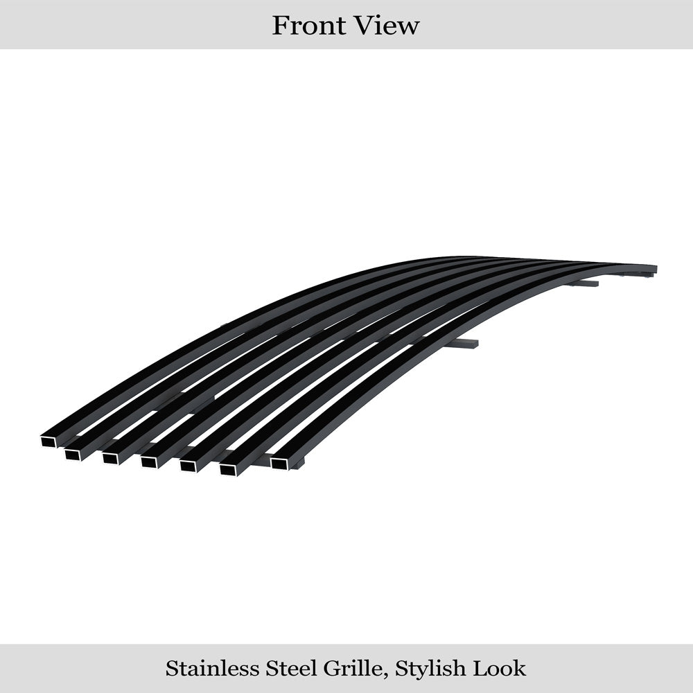 APS GR06FEC28J Lower Bumper Black Stainless Steel Billet Grille Fits 2008-2010 Ford F-250