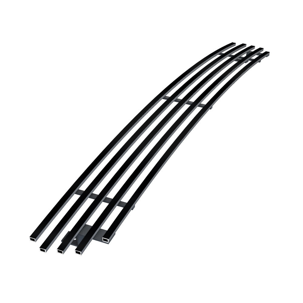 APS GR06FEC51J Lower Bumper Black Stainless Steel Billet Grille Fits 2004-2005 Ford F-150