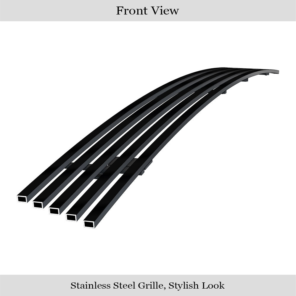 APS GR06FEC52J Lower Bumper Black Stainless Steel Billet Grille Fits 2006-2008 Ford F-150