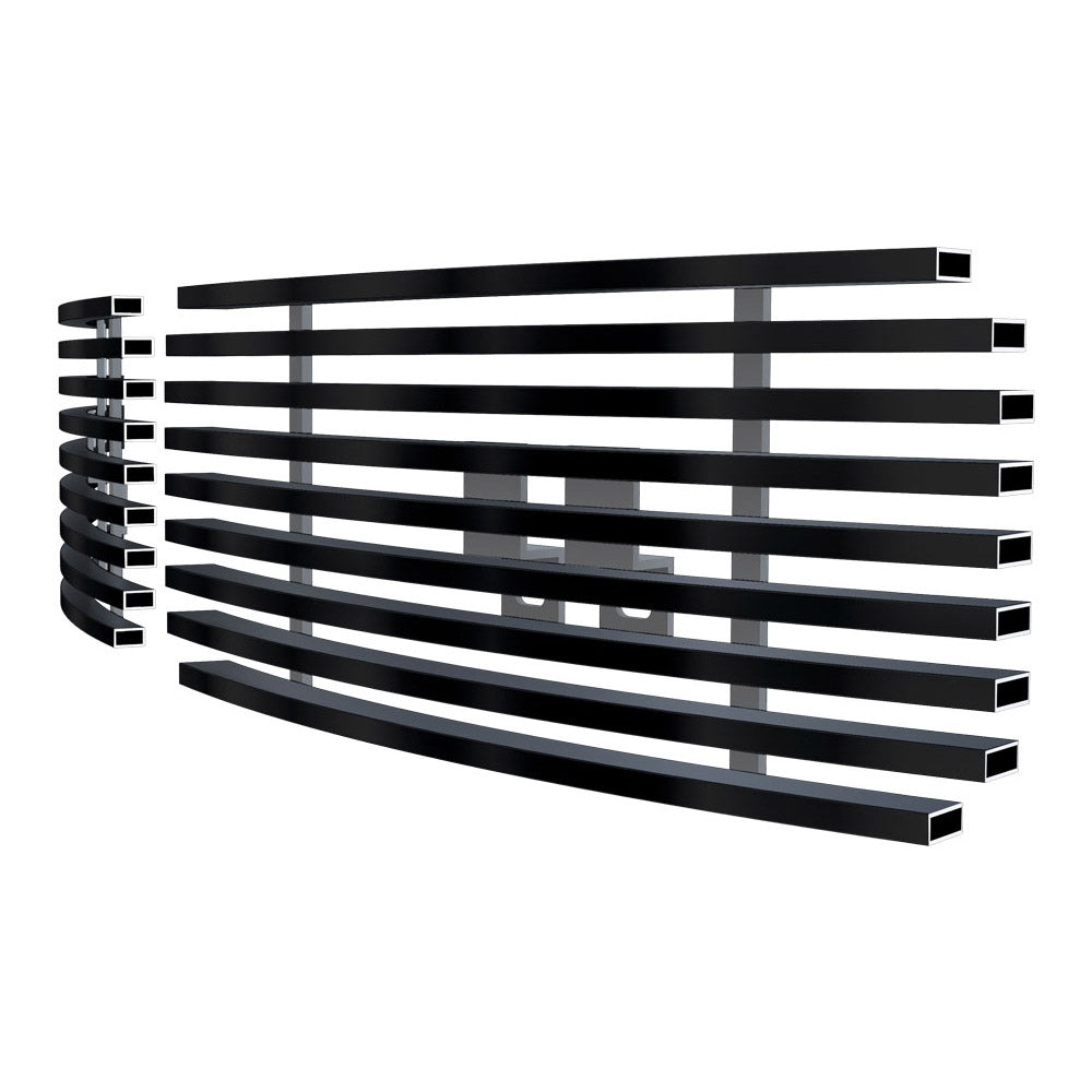 APS GR06FEC57J Tow Hook Black Stainless Steel Billet Grille Fits 2005-2007 Ford Excursion