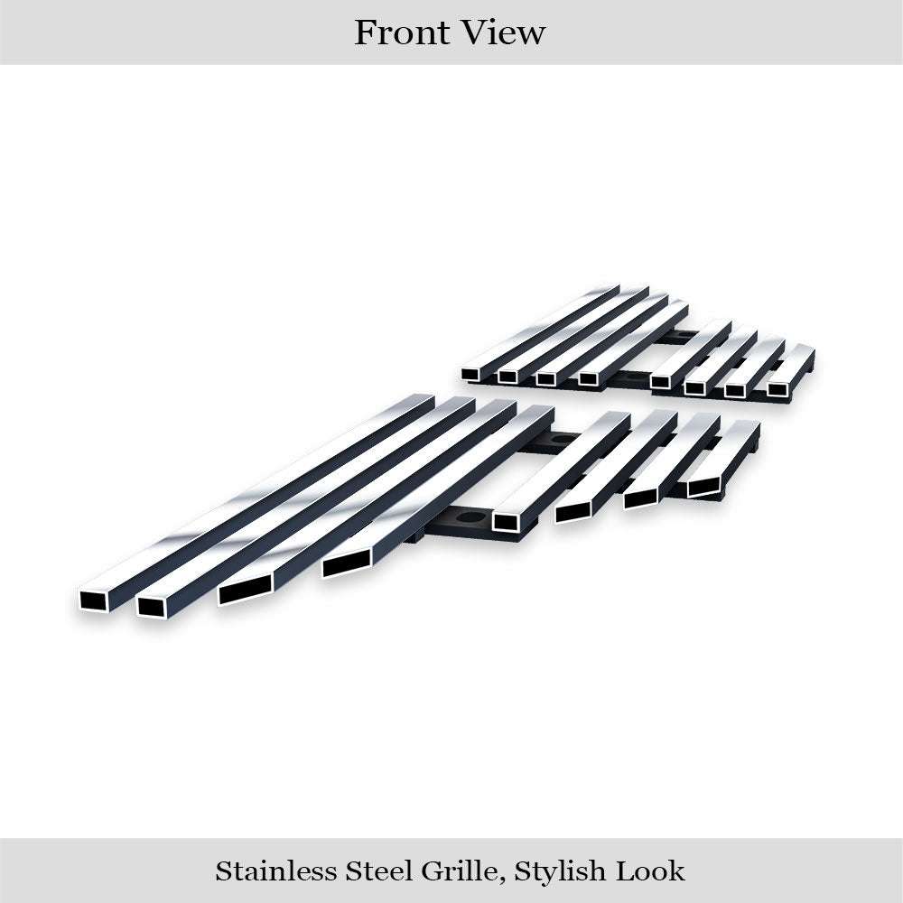 APS GR06FEE42S Side Vent Stainless Steel Billet Grille Fits 2008-2010 Ford F-250
