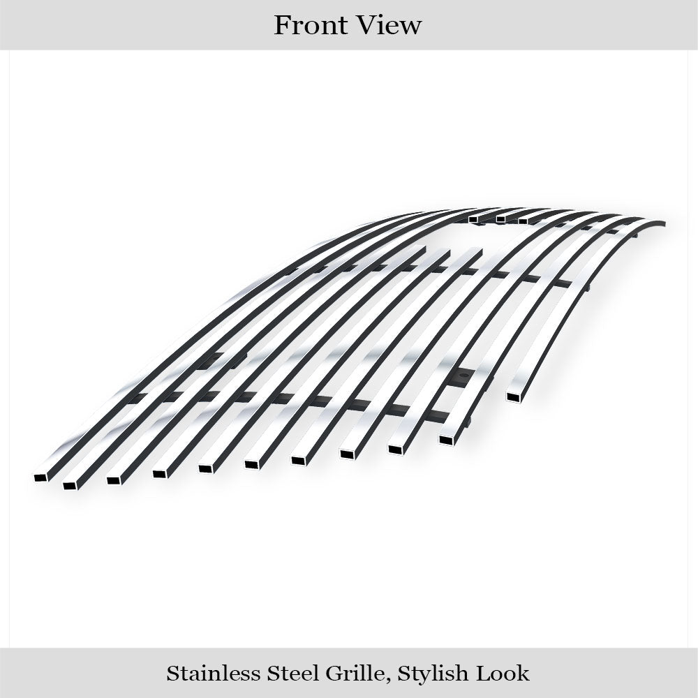 APS GR06FEG23S Main Upper Stainless Steel Billet Grille Fits 1999-2003 Ford F-150