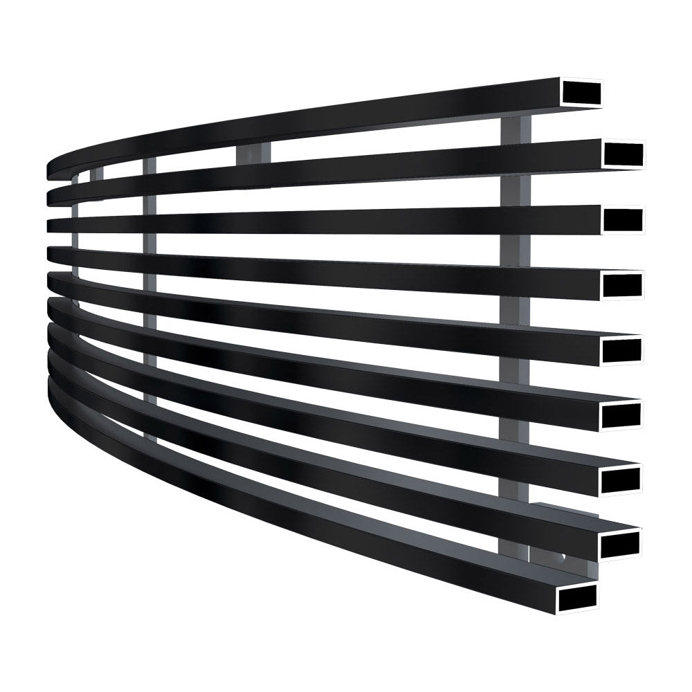 APS GR06FEG98J Lower Bumper Black Stainless Steel Billet Grille Fits 2005-2007 Ford Excursion
