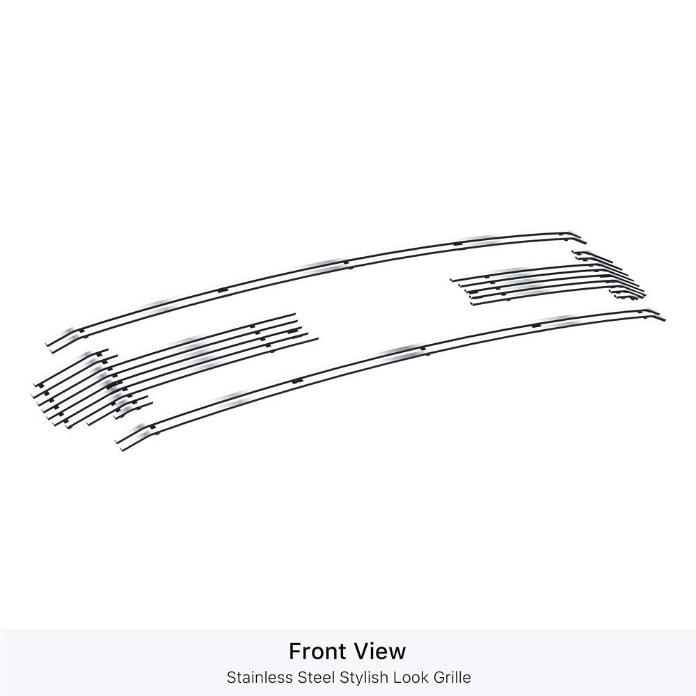 APS GR06FEJ79S Main Upper Stainless Steel Billet Grille Fits 2020-2021 Ford F-250