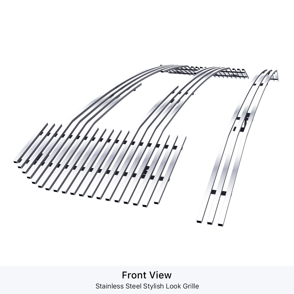 APS GR06FFC11S Main Upper Stainless Steel Billet Grille Fits 2015-2017 Ford F-150