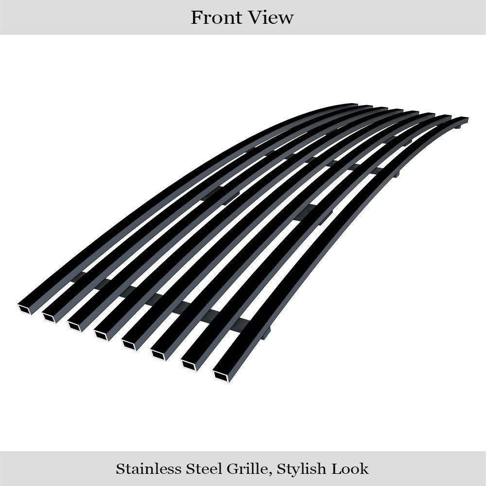 APS GR06FFC13J Lower Bumper Black Stainless Steel Billet Grille Fits 2015-2017 Ford F-150