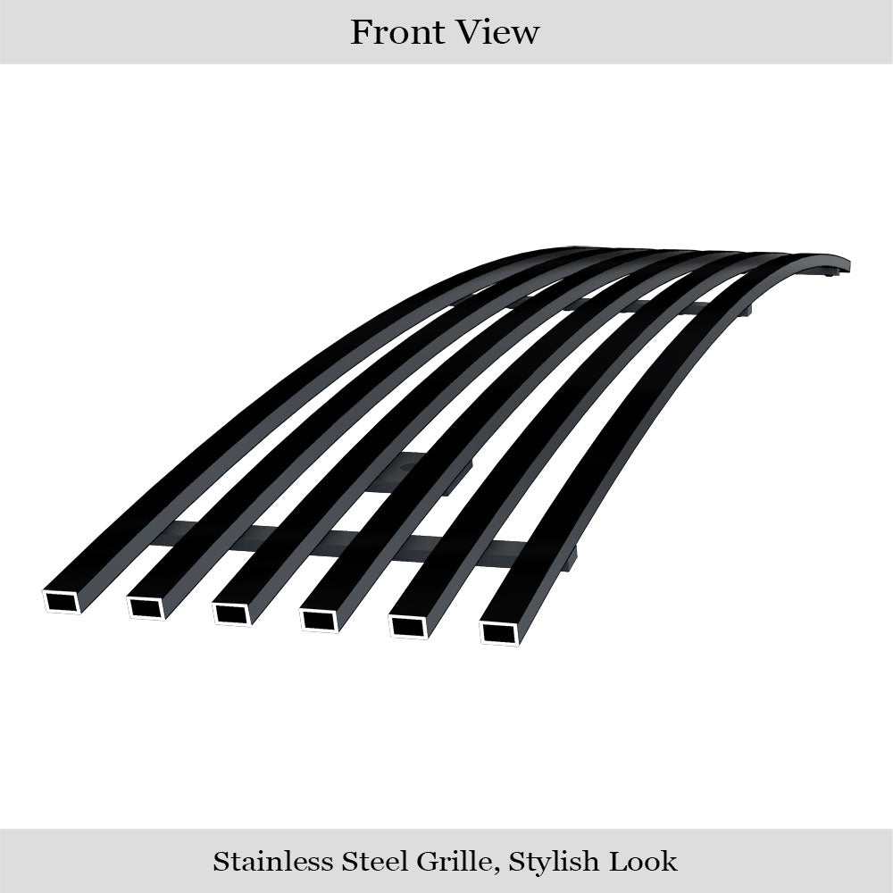 APS GR06FFD01J Lower Bumper Black Stainless Steel Billet Grille Fits 2018-2020 Ford F-150