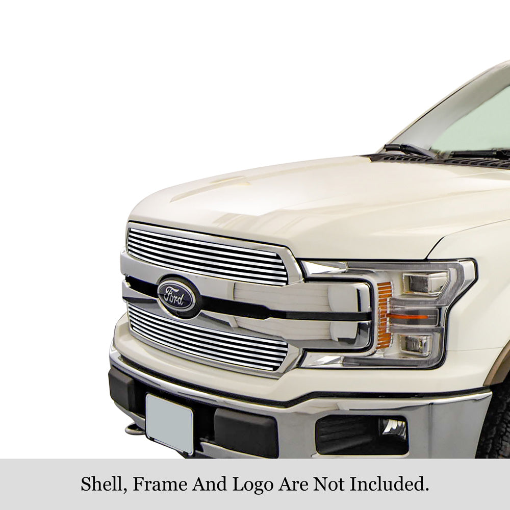 APS GR06FFD43S Main Upper Stainless Steel Billet Grille Fits 2018-2020 Ford F-150