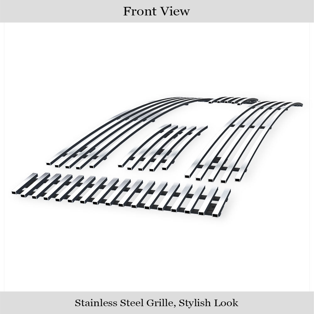 APS GR06FFG88S Main Upper Stainless Steel Billet Grille Fits 2009-2012 Ford F-150