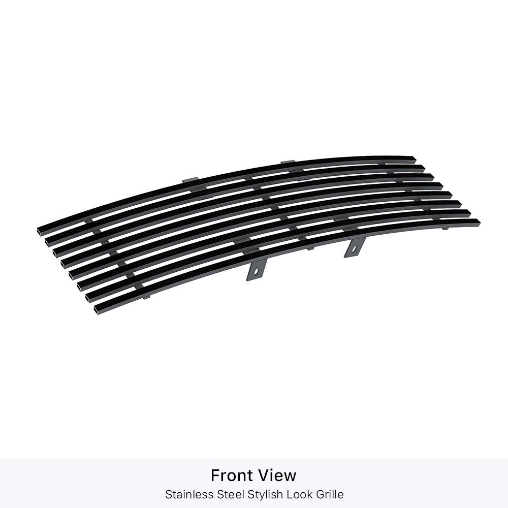 APS GR06FFG89J Lower Bumper Black Stainless Steel Billet Grille Fits 2009-2014 Ford F-150