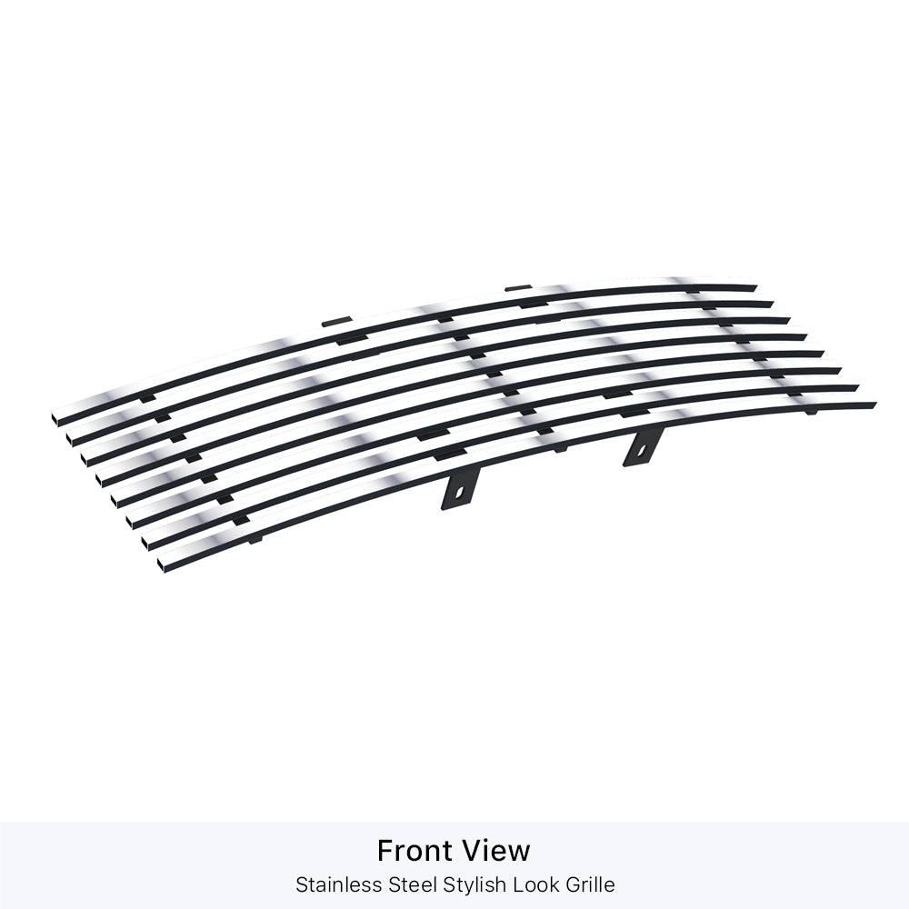 APS GR06FFG89S Lower Bumper Stainless Steel Billet Grille Fits 2009-2014 Ford F-150