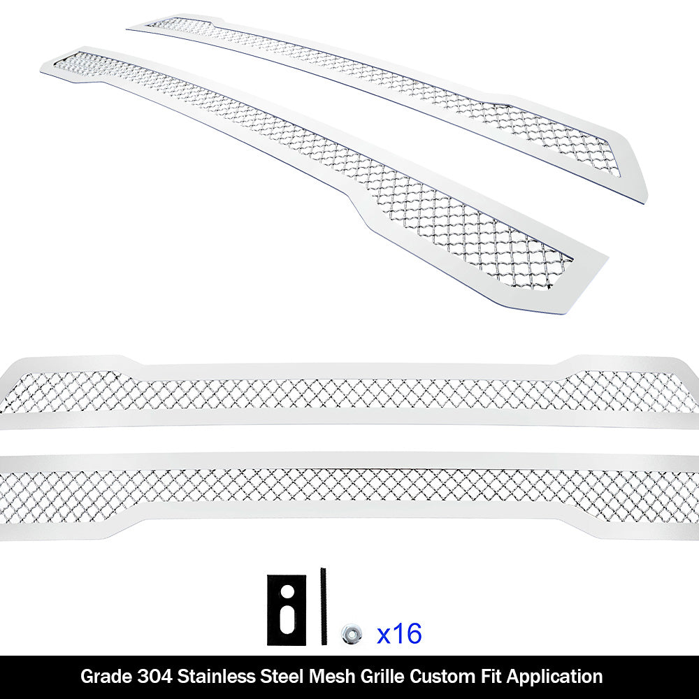 APS GR06GEA54S Main Upper Mesh Grille Fits 2017-2020 Ford F-150
